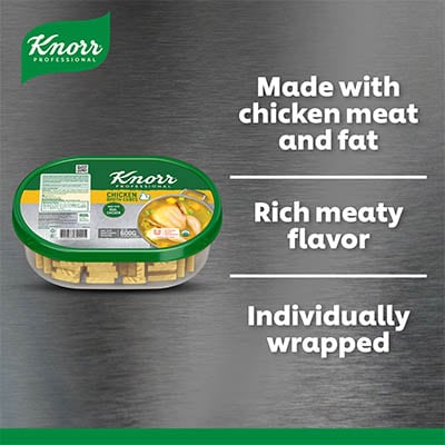Knorr Chicken Cubes Professional Pack 600g - Knorr Chicken Cubes helps you consistently deliver a richer, full meaty flavor that diners love.